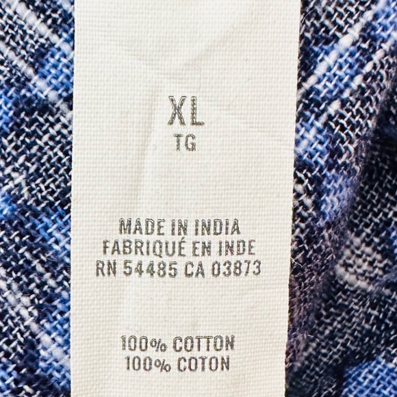 Aerie Blue Printed Tie Shoulder Romper Boho - Picture 7 of 7